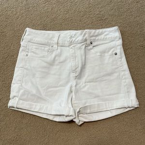 American Eagle White Denim shorts